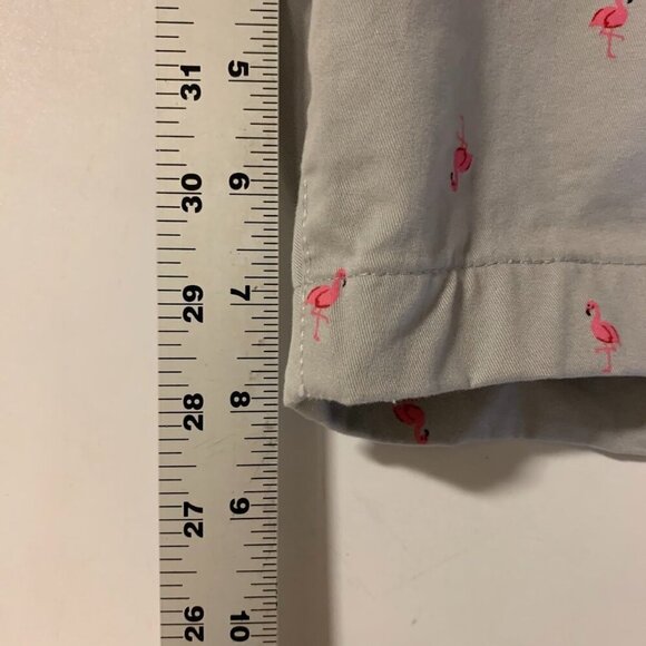 Ralph Lauren Chaps Men's Flamingo Print Slash Pocket Chino Shorts Size 44 - Picture 11 of 11